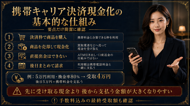 キャリア決済現金化の仕組み