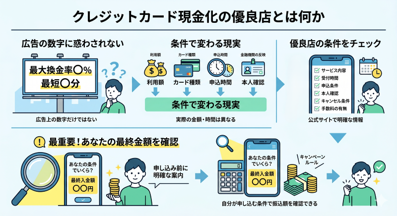 クレジットカード現金化優良店とは