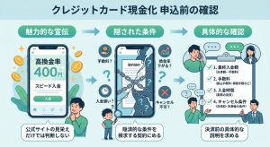 クレジットカード現金化優良店の申し込み前に確認したいこと