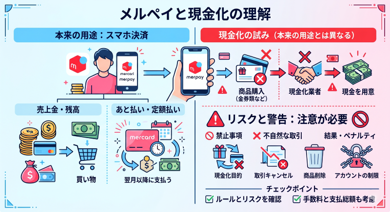 メルペイ現金化について