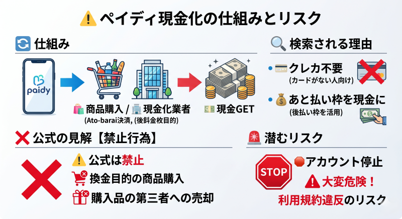 ペイディ現金化の仕組み