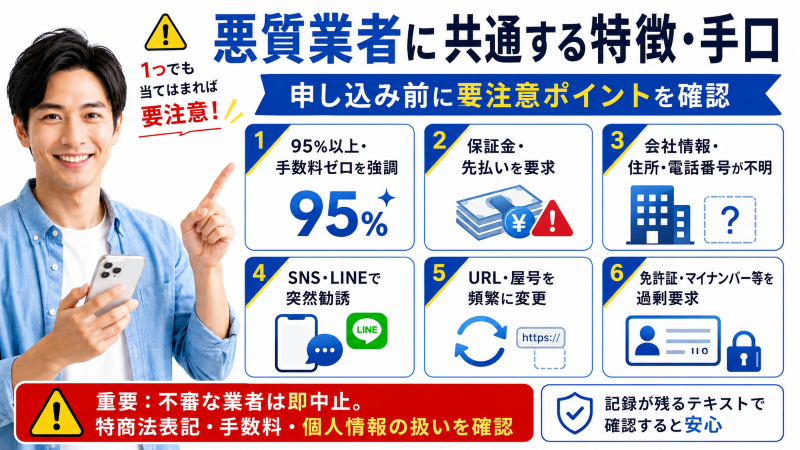 後払いアプリ現金化で注意すべき悪徳業者
